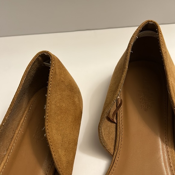 Tan Charlotte Russe Faux Suede Pointed Toe Flats Women Size 7 - Picture 13 of 14
